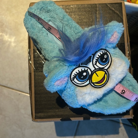 NWOB Dolls Kill x Furby Blue Furry Sandals - Picture 7 of 7